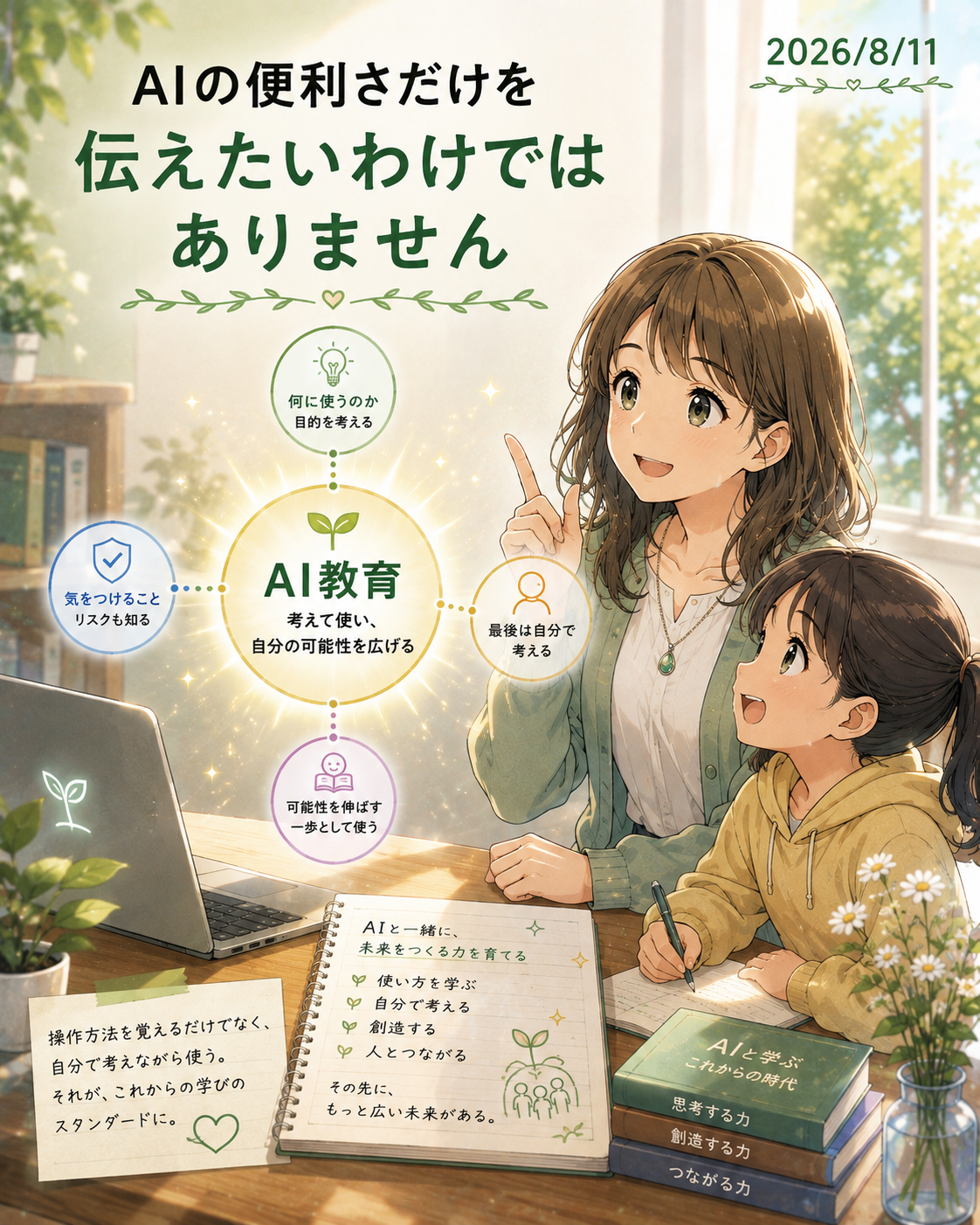 【AIの便利さだけを伝えたいわけではありません】
