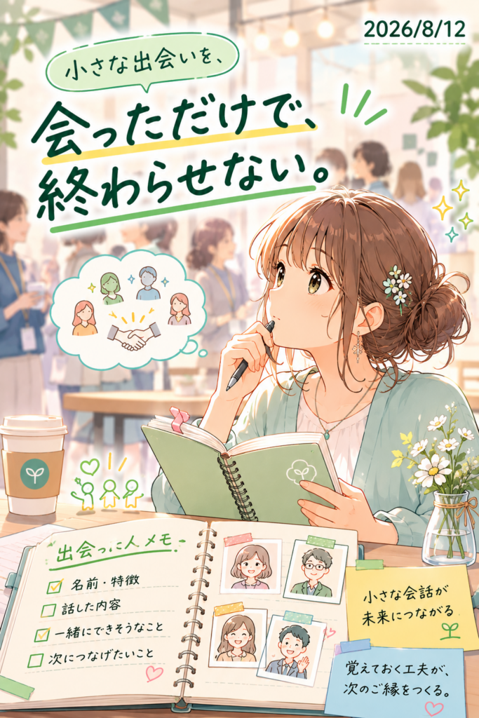 【会っただけでは、覚えていられない】